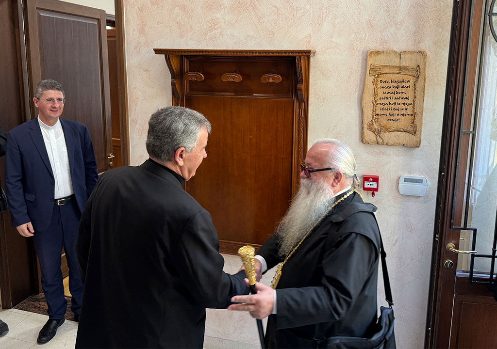 Susret nadbiskupa Vukšića i mitropolita Hrizostoma